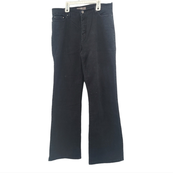 Levi's 512 Black Perfectly Slimming Boot Cut Jeans, multi pockets, women 16long - Picture 2 of 9